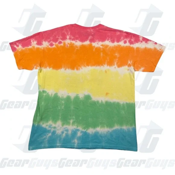 Woodstock Banded Tie-Dye Liquid Blue T-Shirt XL - Picture 2 of 5